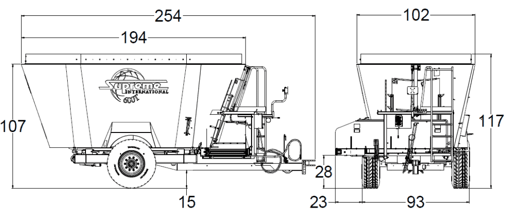 Segue and supreme feed mixers for sale