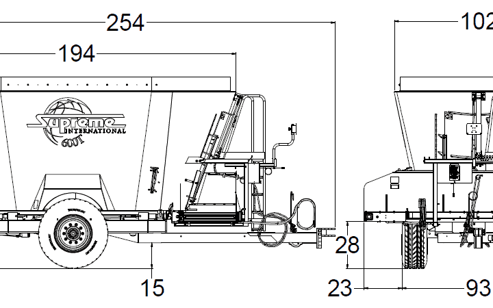 Segue and supreme feed mixers for sale