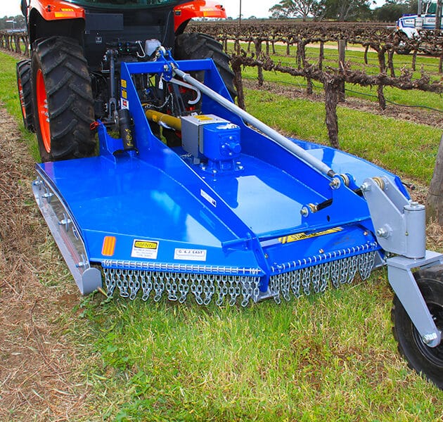 Front:Rear Mount Vineyard Mower