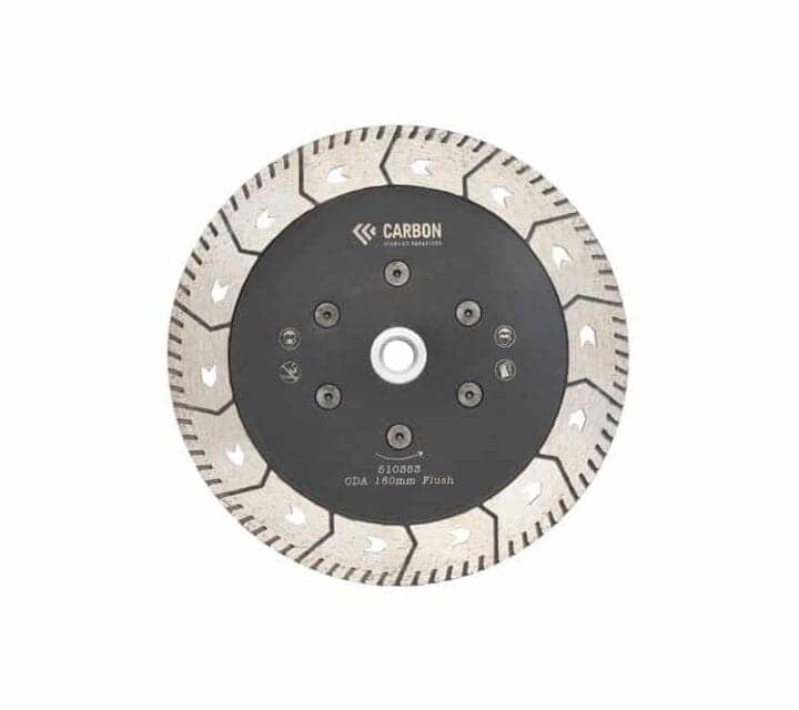 180MM (7″) CDA PROFESSIONAL SERIES TURBO COARSE 30# FLUSH CUTTING BLADE M14 PROFESSIONAL SERIES FLUSH CUT-2