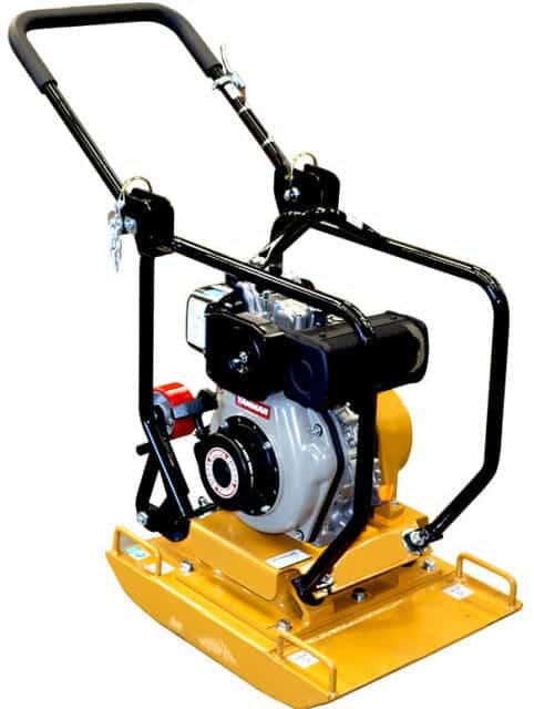 Crommelins Diesel Plate Compactor Folding Handle CC70YDT Compaction and Concreting Crommelins Plate Compactors