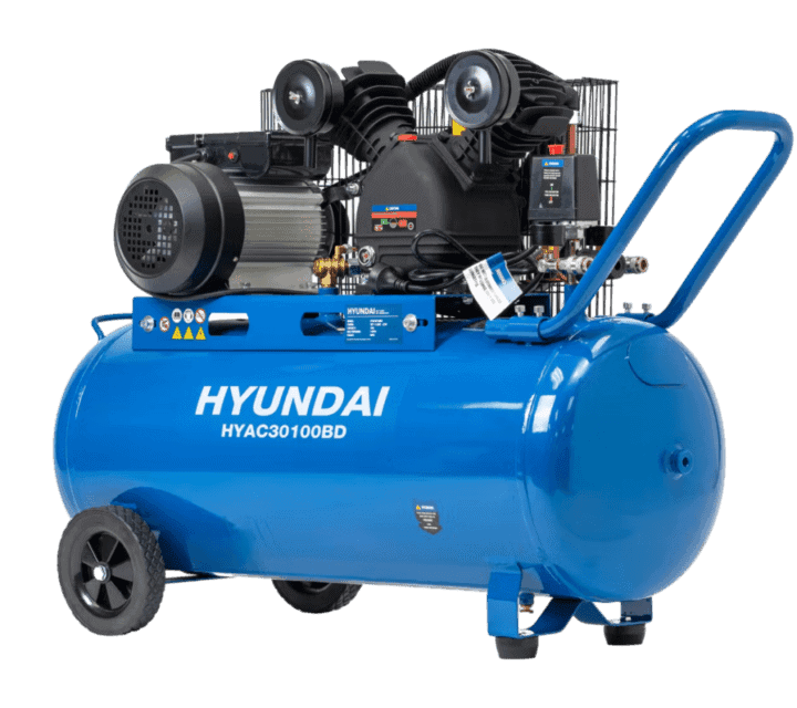 3HP Hyundai HYAC30100BD Piston Compressor ELECTRIC AIR COMPRESSORS