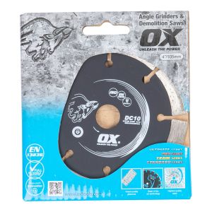 OX General Purpose Segmented Diamond Blade Angle Grinder & Demolition Saw Blades available at bunbury machinery