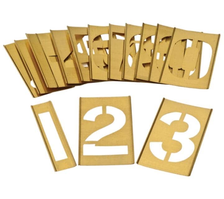 Interlocking Stencil 0-9 25mm