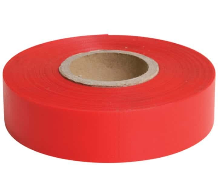 Survey Tape 25x100 Glo Red