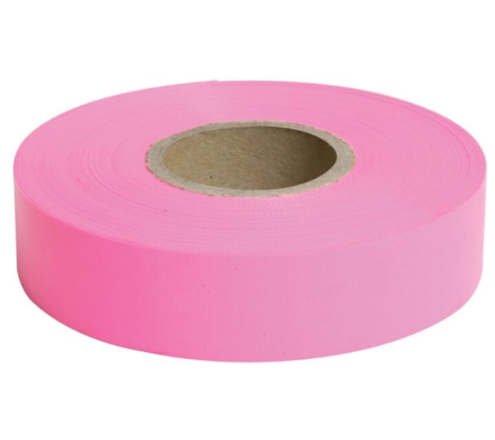 Survey Tape 25x100 Glo Pink