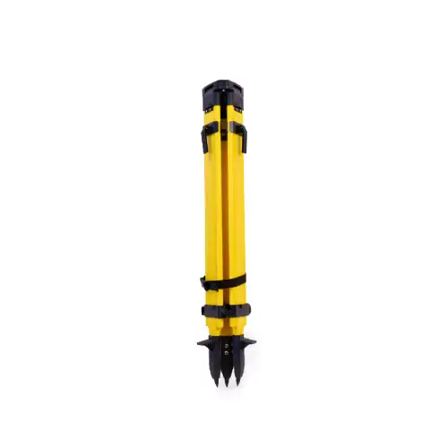 YELLOW WOODEN LASER LEVEL TRIPOD-3