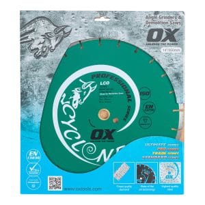 OX Concrete Segmented Diamond Blade Angle Grinder & Demolition Saw Blades available at bunbury machinery