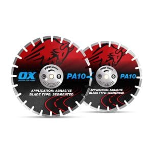 OX Professional PA10 Segmented Diamond Blade - Abrasive Angle Grinder & Demolition Saw Blades available at bunbury machinery