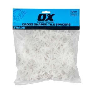 Tiling Tools OX Trade Cross Shaped Tile Spacers 5mm - 500pcs Bunbury Machinery