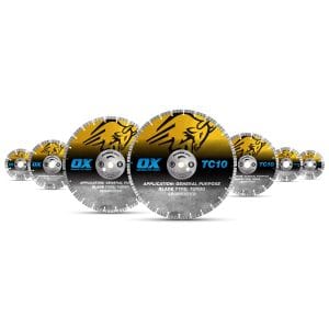 OX Premium Turbo Segmented Blade Concrete/General Purpose Angle Grinder & Demolition Saw Blades available at bunbury machinery