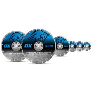 OX Trade XL-10 Segmented Diamond Blade - General Purpose - 14 Angle Grinder & Demolition Saw Blades available at bunbury machinery