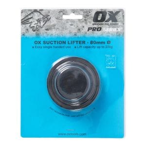 Tiling Tools OX Single Cup Rubber Suction Lifter Bunbury Machinery
