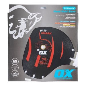 OX Pro Shark Asphalt Segmented Diamond Blade Angle Grinder & Demolition Saw Blades available at bunbury machinery