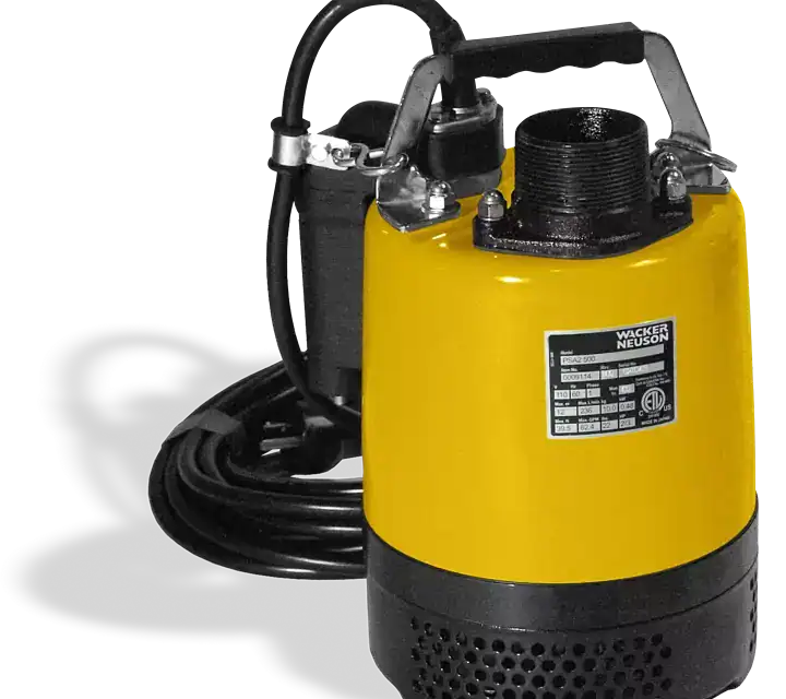 Wacker Neuson Submersible Pumps of the PSA series Submersible pumps for sale at Bunbury Machinery Western Australia